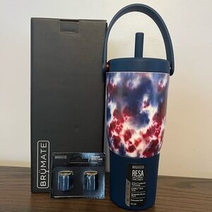 NEW Brumate 25oz Starburst Resa Tumbler w/ 2pk straw covers